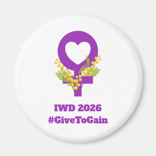 Internationaler Frauentag 2026 IWD Give To Gain Magnet