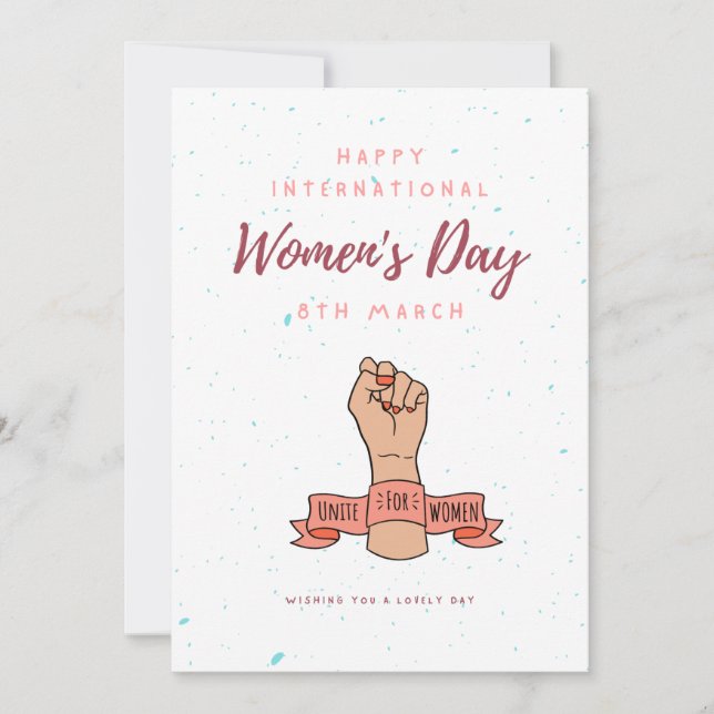 Internationaler Frauentag 20 Einladung (Vorderseite)