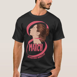 Internationaler Frauentag 8 März 2023 Mädchenpowe T-Shirt