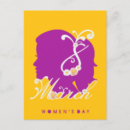 Internationaler Frauentag 8. März 2025 Postkarte