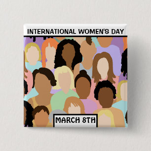 Internationaler Frauentag - 8. März Button