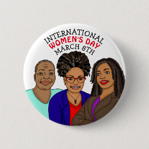 Internationaler Frauentag - 8. März Button