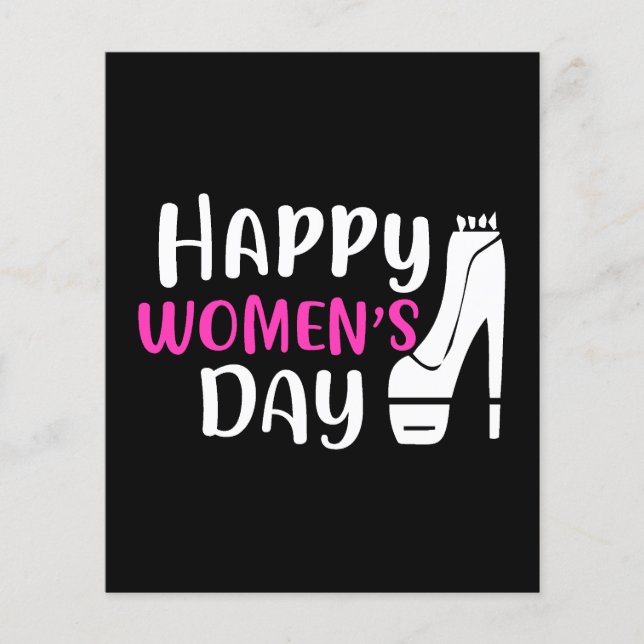 Internationaler Frauentag 8 März Flyer (Vorne)