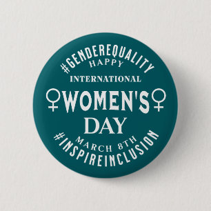 Internationaler Frauentag   8. März Gleichberechti Button