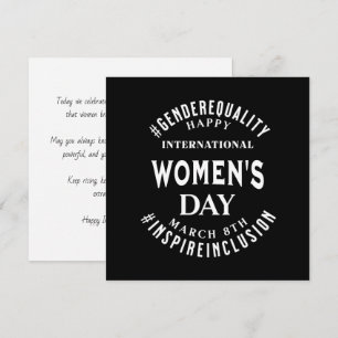 Internationaler Frauentag   8. März Gleichberechti Karte