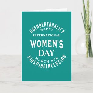Internationaler Frauentag   8. März Gleichberechti Karte