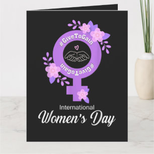 Internationaler Frauentag 8. März Karte