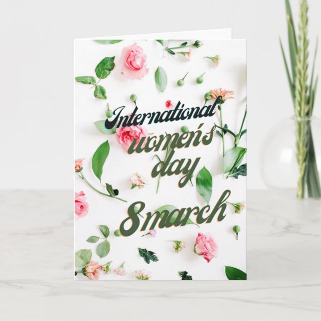 Internationaler Frauentag 8 März Karte (Vorderseite)
