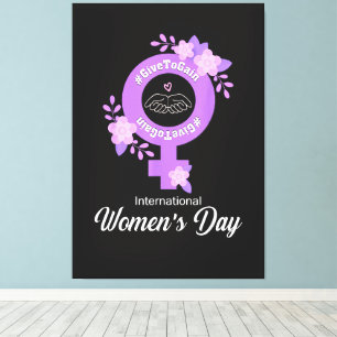 Internationaler Frauentag 8. März Leinwanddruck