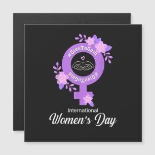 Internationaler Frauentag 8. März Magnetkarte
