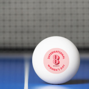 Internationaler Frauentag 8. März Tischtennisball