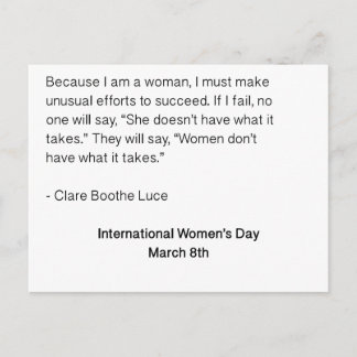 Internationaler Frauentag - Alle Frauen Postkarte
