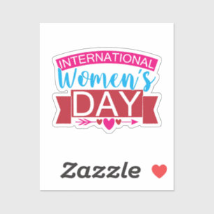 Internationaler Frauentag Aufkleber