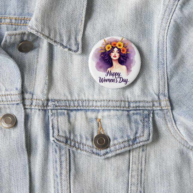 Internationaler Frauentag Button (Beispiel)