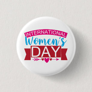 Internationaler Frauentag Button