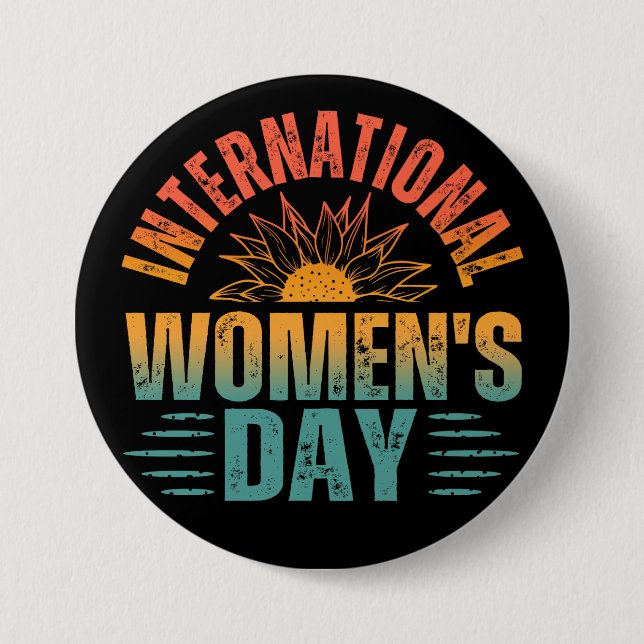 INTERNATIONALER FRAUENTAG BUTTON (Vorderseite)
