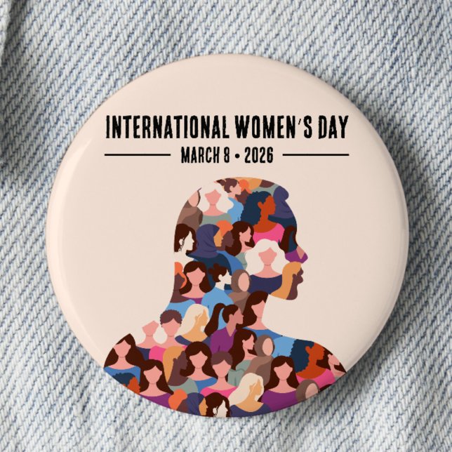 Internationaler Frauentag Button (Von Creator hochgeladen)