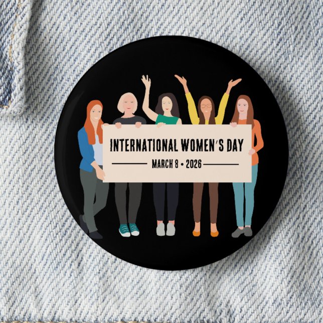 Internationaler Frauentag Button (Von Creator hochgeladen)