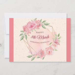 Internationaler Frauentag Feiertagskarte