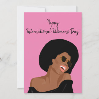 Internationaler Frauentag Feiertagskarte