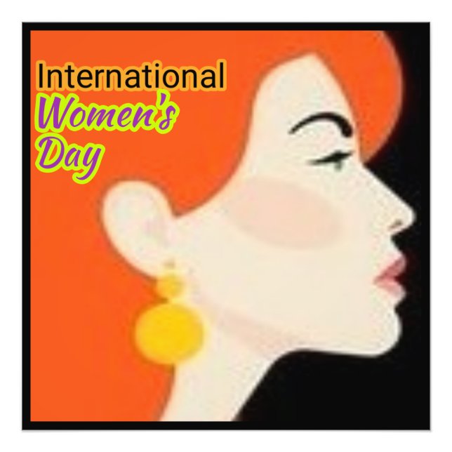 Internationaler Frauentag. Fotodruck (Vorne)