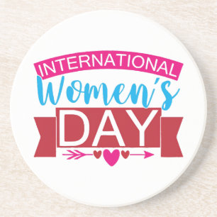 Internationaler Frauentag Getränkeuntersetzer