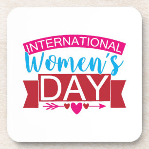 Internationaler Frauentag Getränkeuntersetzer
