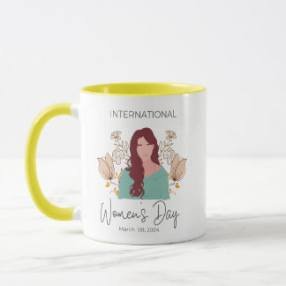 Internationaler Frauentag im Minimalismus 2024 Tasse