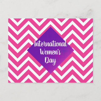 Internationaler Frauentag in Pink Postkarte