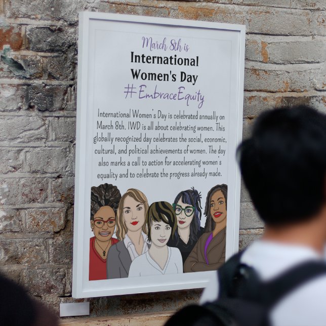 Internationaler Frauentag ist März 8. Plakat (Von Creator hochgeladen)
