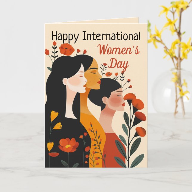 Internationaler Frauentag Karte (Gelbe Blume)