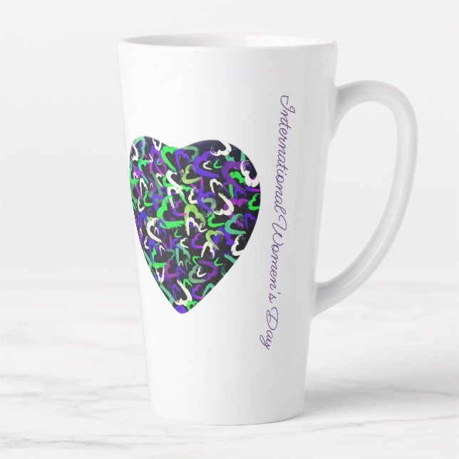 Internationaler Frauentag Latte Tasse (Rechts)