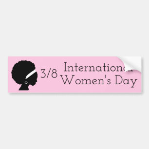 Internationaler Frauentag März 8. Autoaufkleber