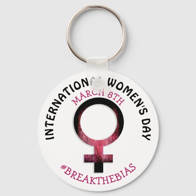 Internationaler Frauentag | März 8. Schlüsselanhänger (Vorderseite)