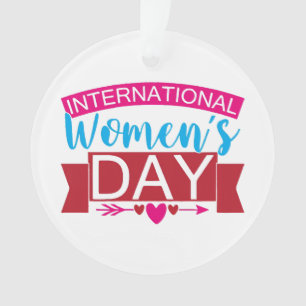 Internationaler Frauentag Ornament
