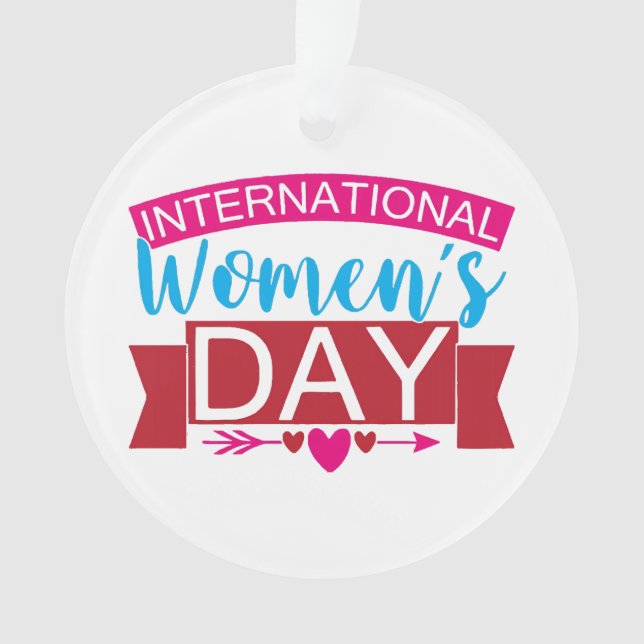 Internationaler Frauentag Ornament (Vorderseite)