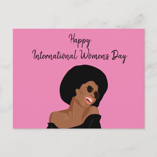 Internationaler Frauentag Postkarte (Vorderseite)