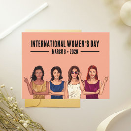 Internationaler Frauentag Postkarte