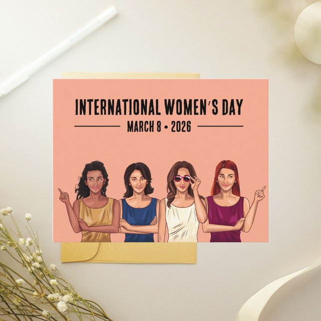 Internationaler Frauentag Postkarte (Von Creator hochgeladen)
