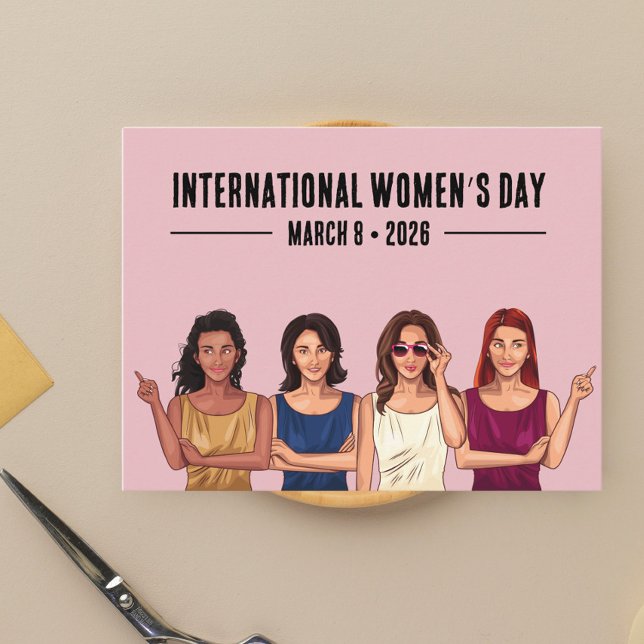 Internationaler Frauentag Postkarte (Von Creator hochgeladen)