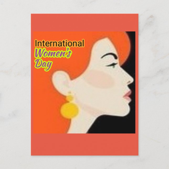 Internationaler Frauentag Postkarte (Vorderseite)