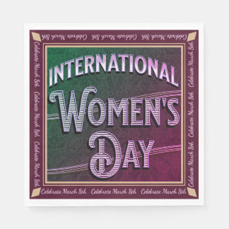 Internationaler Frauentag Serviette