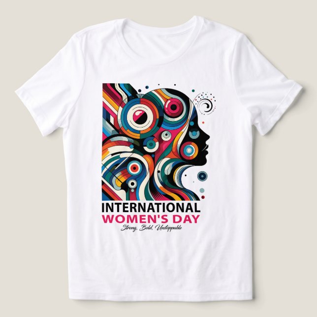 Internationaler Frauentag Tri-Blend Shirt (Design Vorderseite)