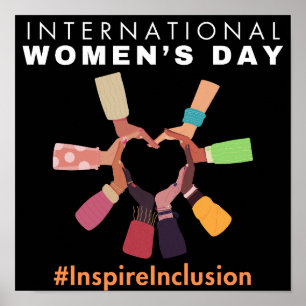 Internationaler Frauentag zur Eingliederung inspir Poster