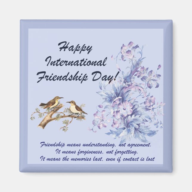 Internationaler Freundschaftstag. Magnet (Vorne)