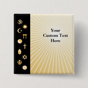 Internationaler Glaubensbutton Button