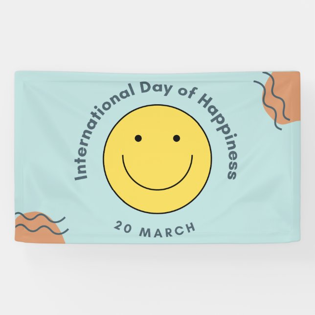 Internationaler Glückstag Banner (Horizontal)