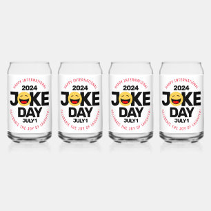 Internationaler Joke Day Laughing Face Dosenglas
