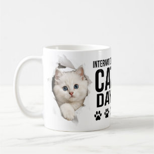 Internationaler Katzentag-Feier Kaffeetasse