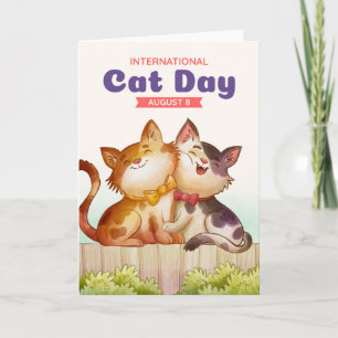 Internationaler Katzentag  Karte